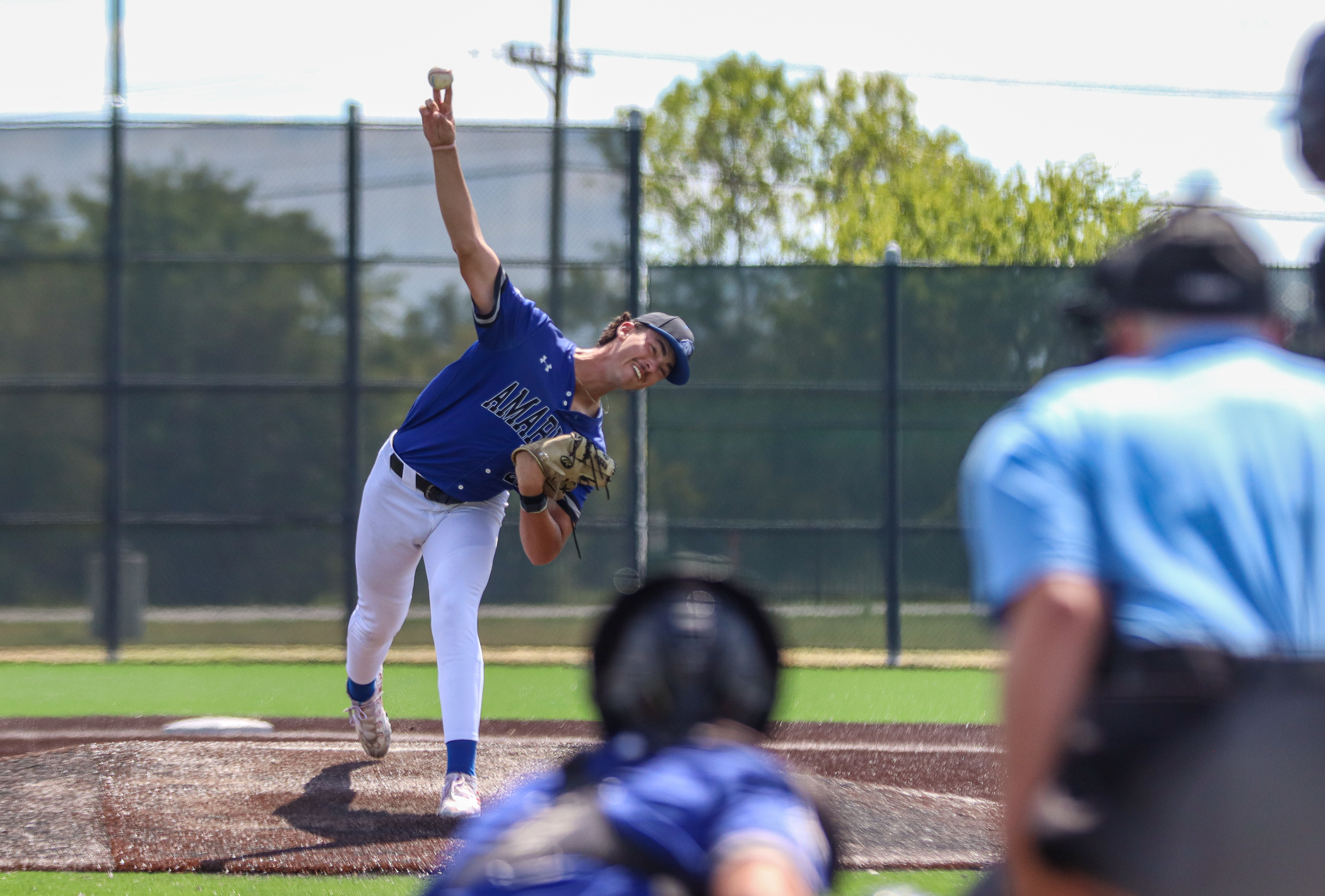 Duncan Bowles pitching at Five Tool Juco Fall Festival